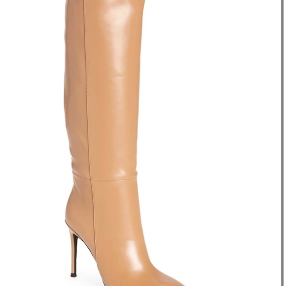 Jeffrey Campbell Shoes - Jeffrey Campbell Tan Over-the-Knee Leather Stiletto Boots